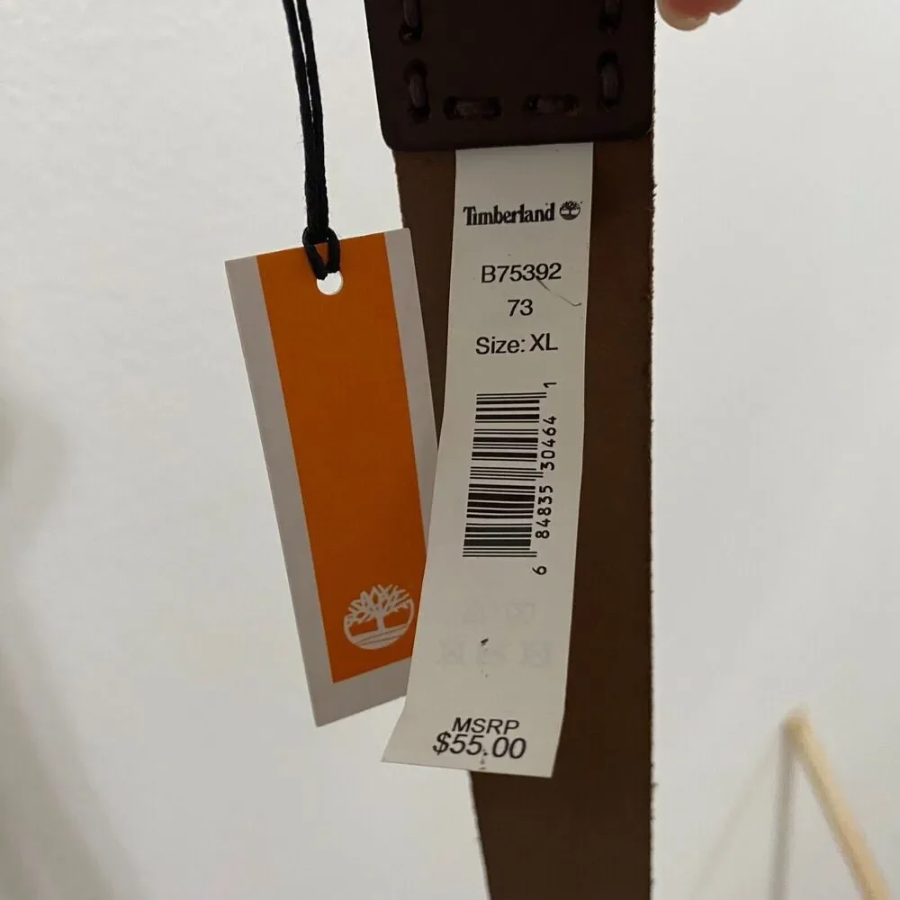 Timberland Brown Casual Genuine Leather Belt 42/44‎ XL Men's NWT